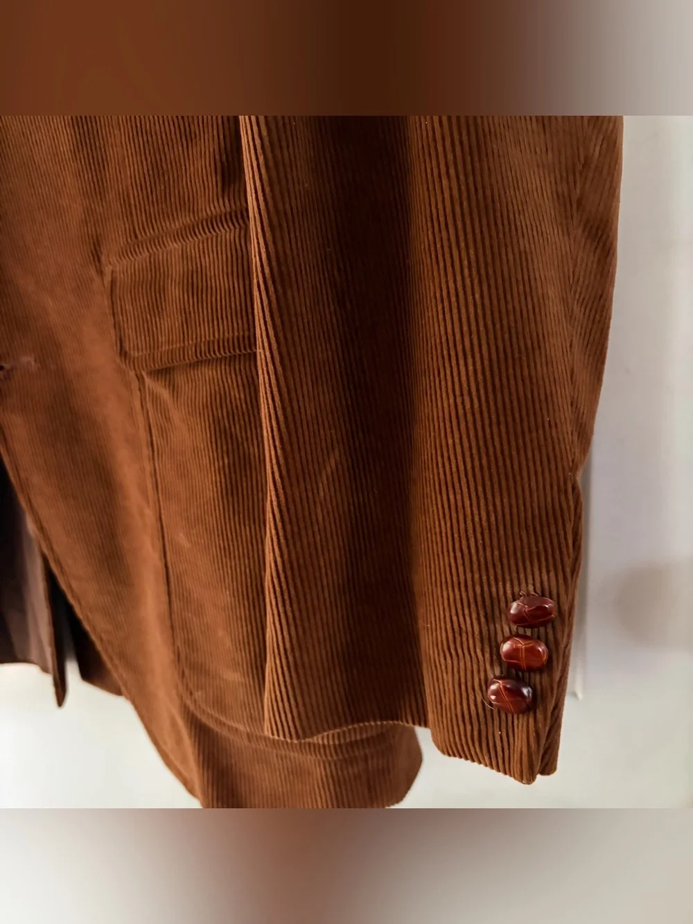 Corduroy Sport Coat in Rust Brown - Classic Men's Blazer